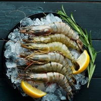Large Whole Black Tiger Prawns 1kg pack (800g net)